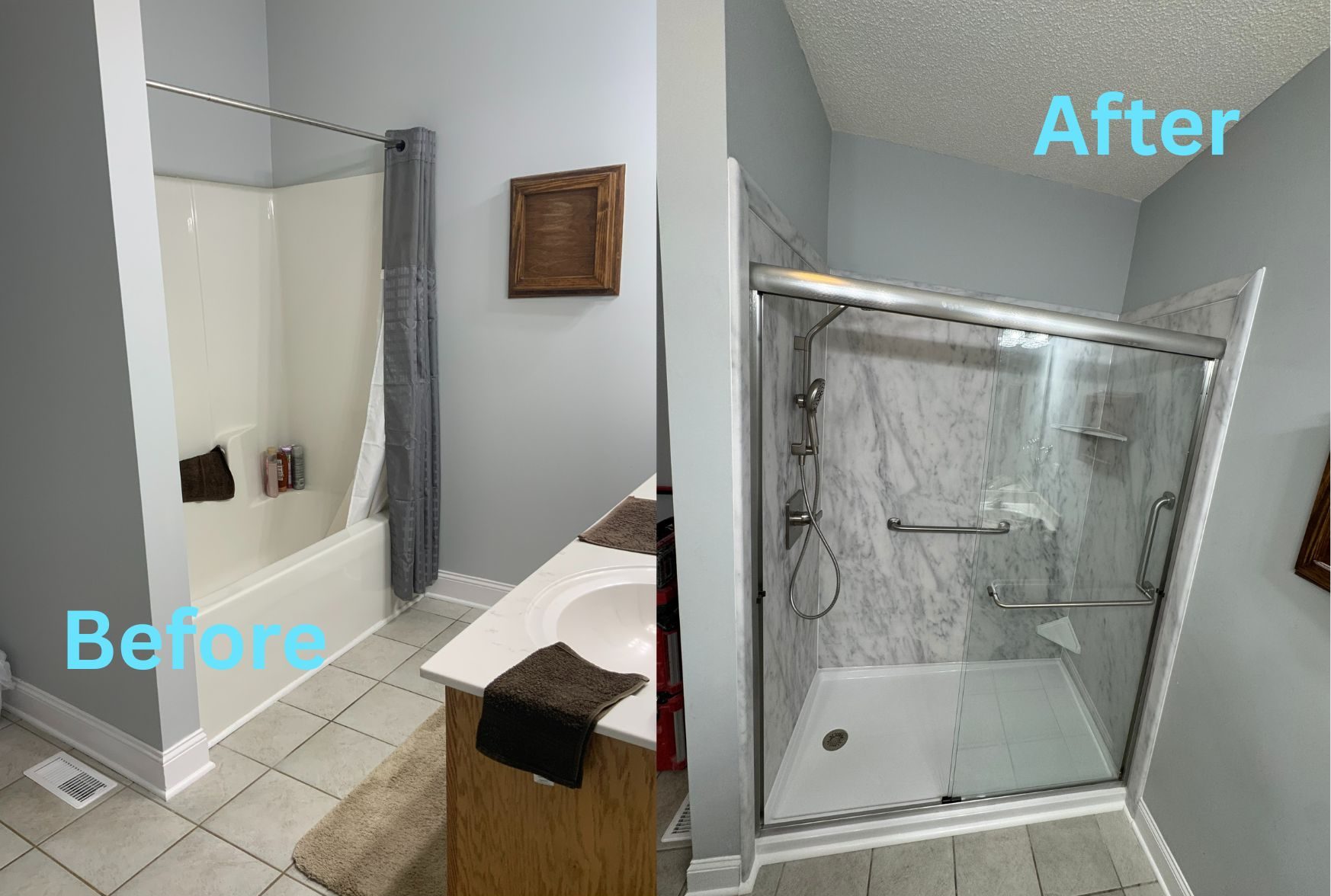 tub to shower conversion Mooresville NC