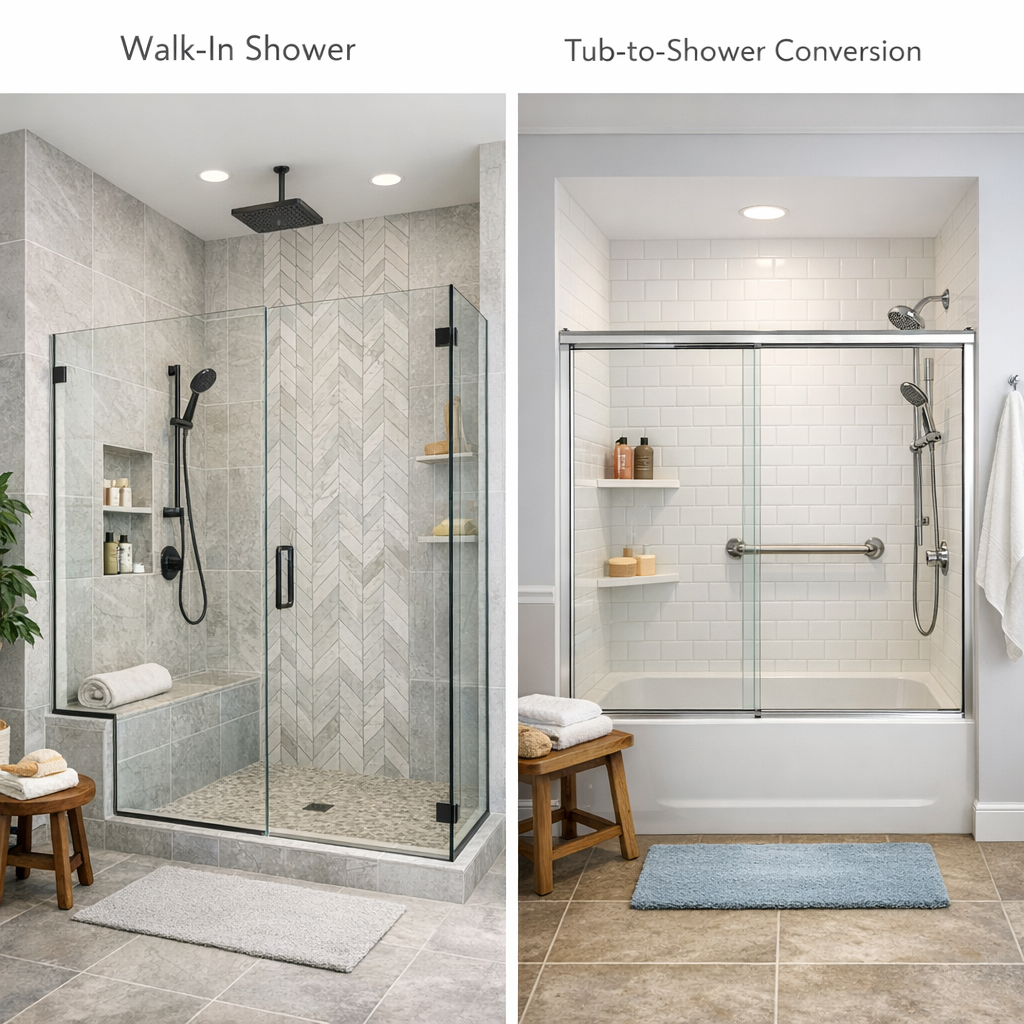 Tub to Shower Conversion in Mooresville NC
