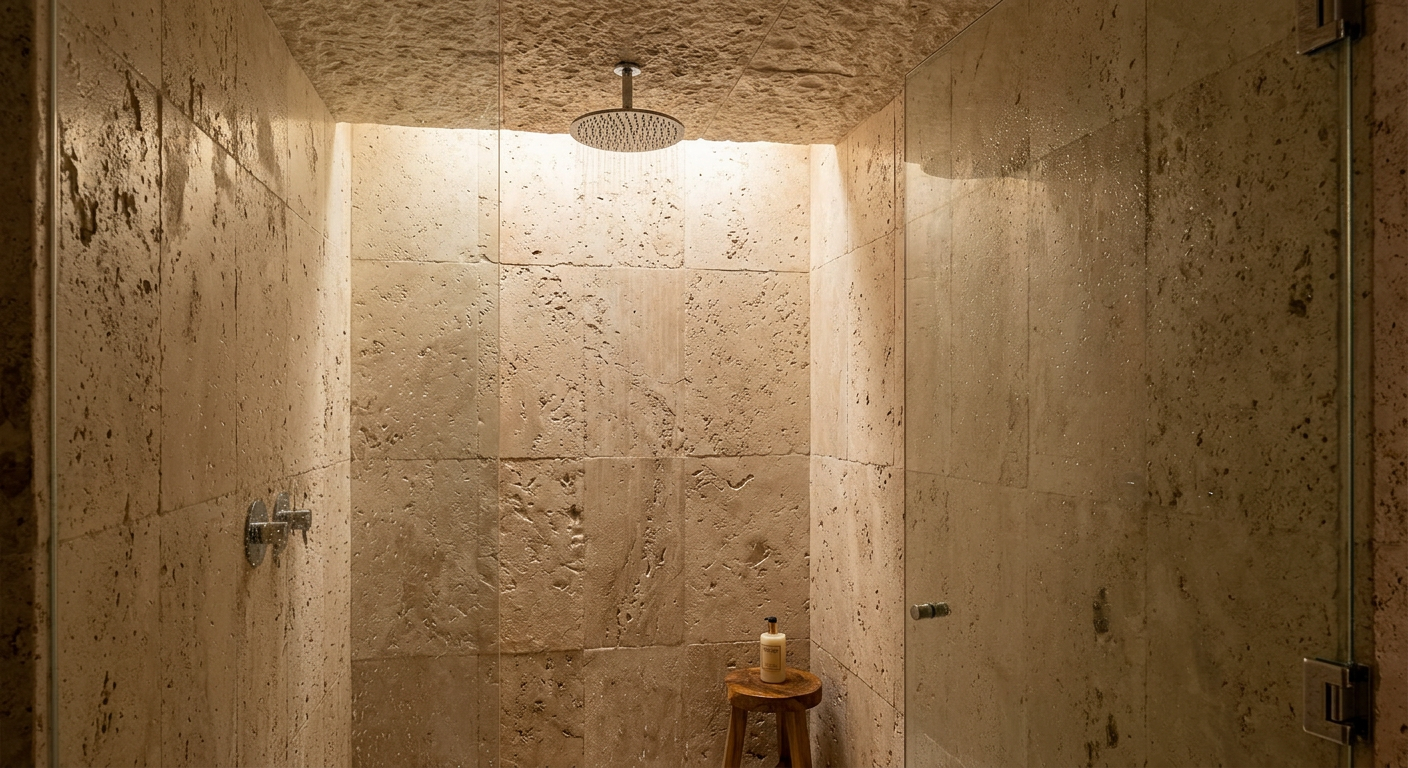 Custom Stone Shower vs Acrylic