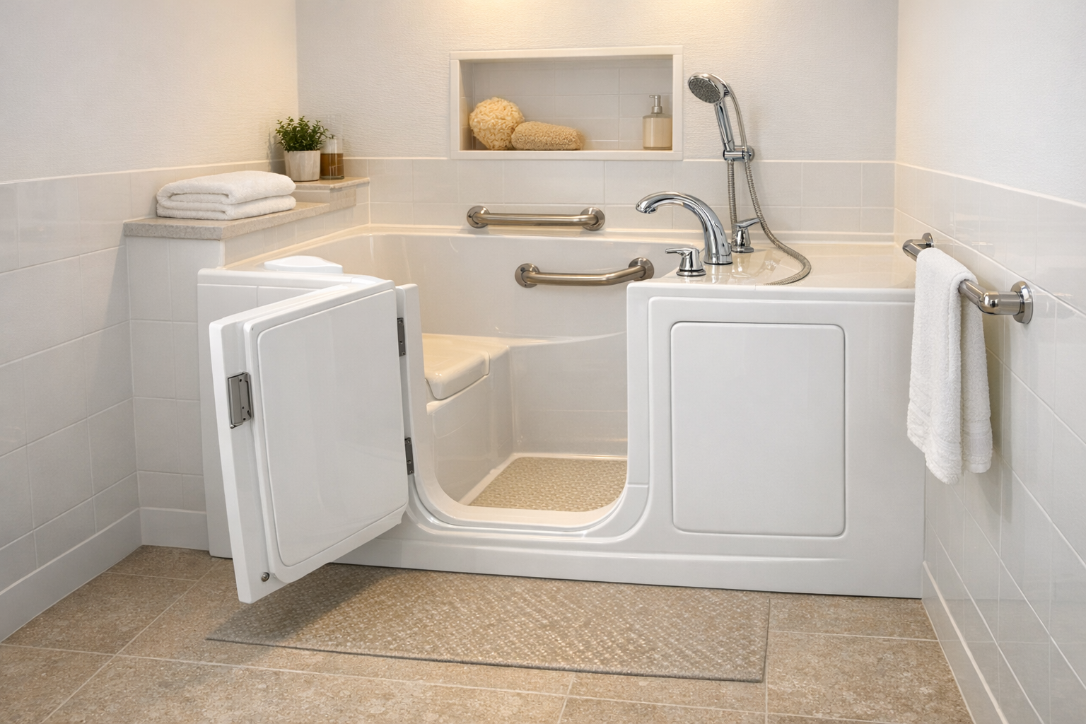 Walk-in tub installation Matthews NC by Carolina Creek Tub and Shower