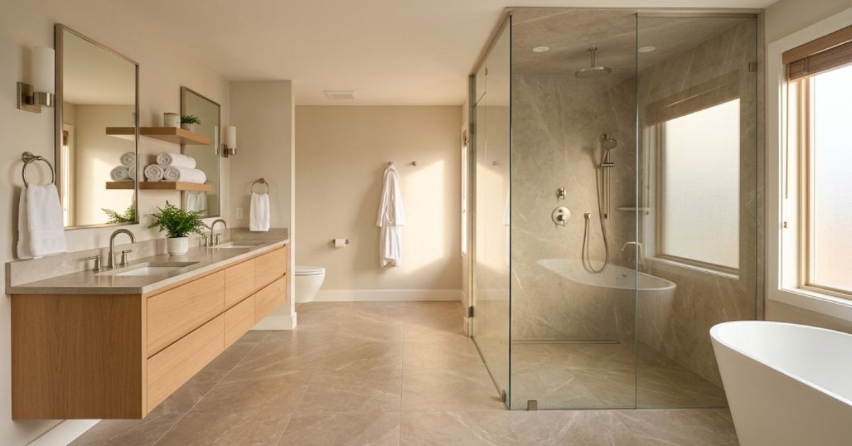 Bathroom remodel contractors near me — professional consultation with samples and measurements